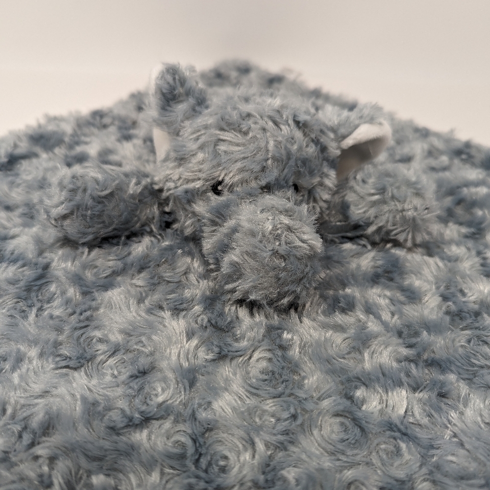 Elephant Lovey Necessities by Tendertyme Grey Swirl Baby Security Blanket